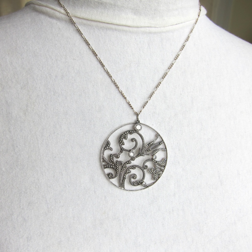 *HP!* :-) Judith Jack marcasite necklace